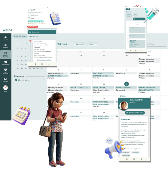 Agenda IDEL, prise de RDV en ligne