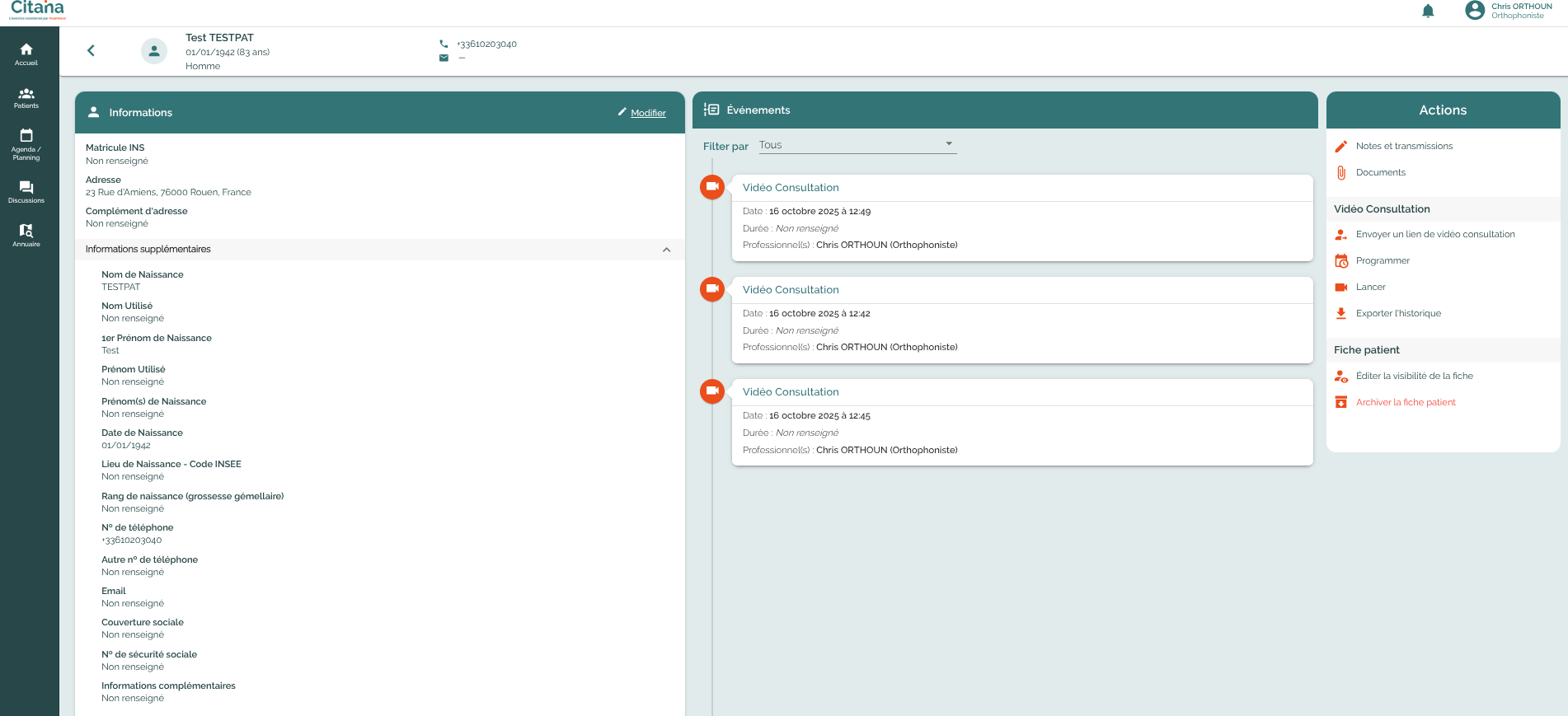 Citana-Dossier-Patient-Orthophoniste