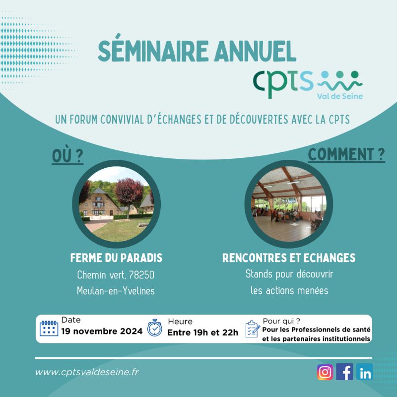Séminaire annuel CPTS Val de Seine