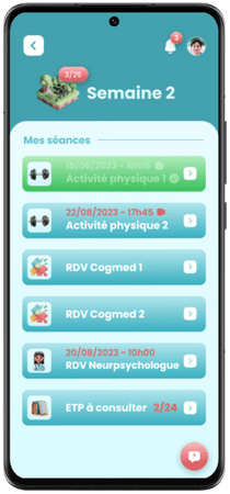 smartphone-MEDANA-qualiRehab-patient-programme-semaine